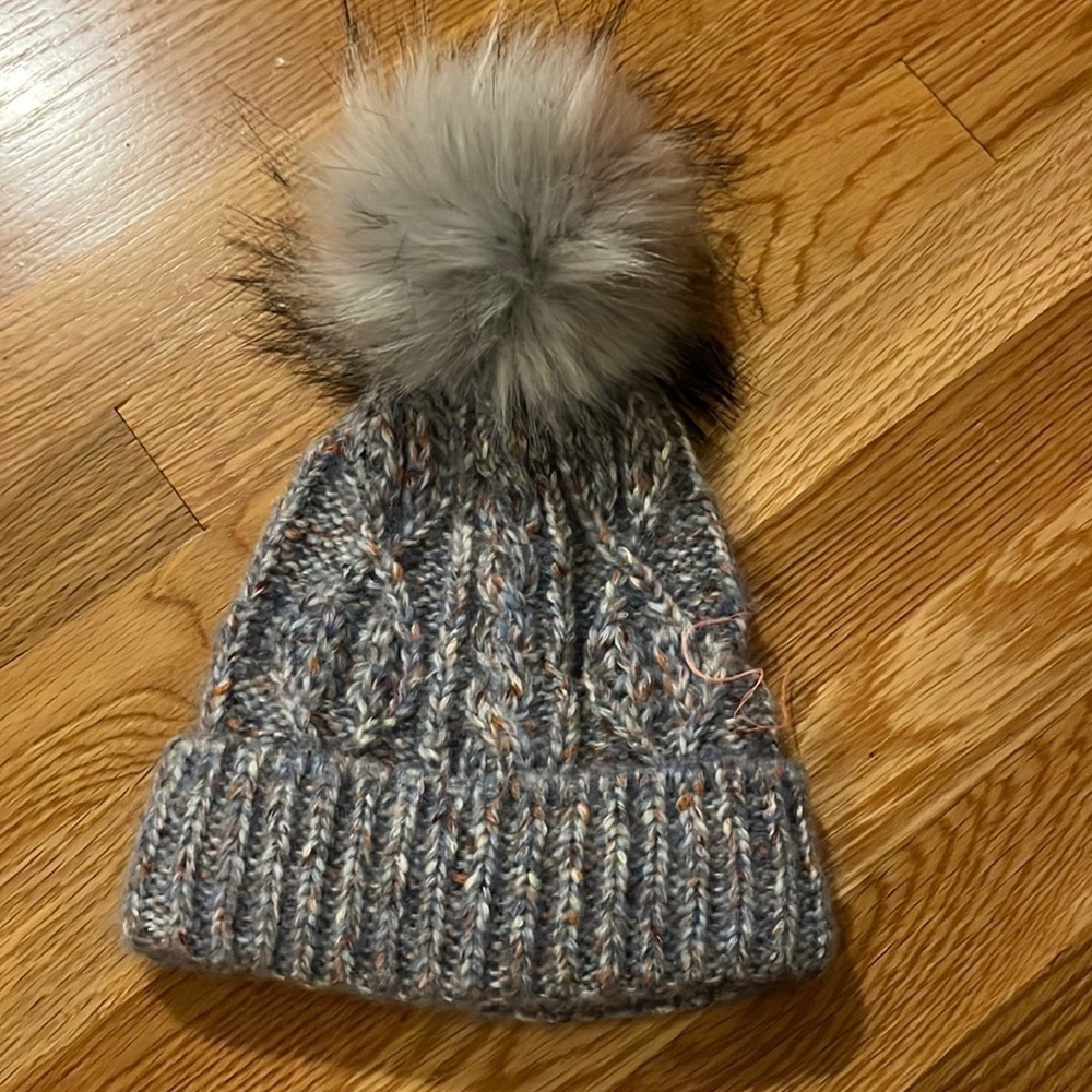 New Free People Confetti Cable Pom Beanie